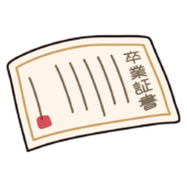 卒業証書