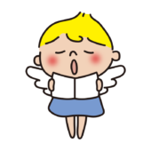 歌っている天使2（青）