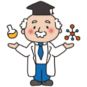 化学を説明する博士