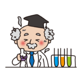 実験に失敗する博士