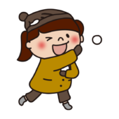 雪合戦する子供（女の子2）