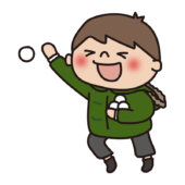 雪合戦する子供（男の子2）
