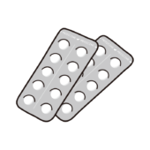 シートに入った白い錠剤