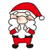 手を叩くお鼻の大きなサンタクロース1