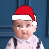 【顔はめ】サンタクロースの帽子1