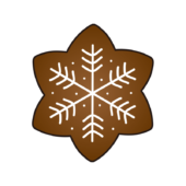 雪の結晶の形をしたアイシングクッキー2