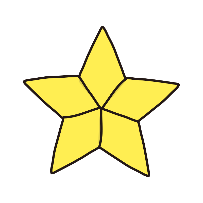 折り紙で作った星1