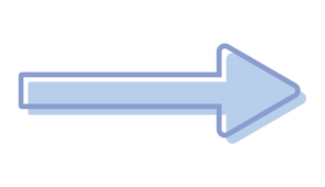 版ずれの矢印（青）