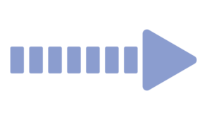 縞々の矢印（青）