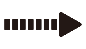 縞々の矢印（黒）