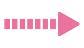 縞々の矢印（ピンク）