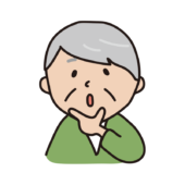 顎に手を当ててなるほどと納得するおじいさん