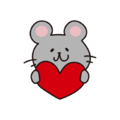 赤いハートを持ったネズミ