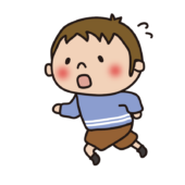 慌てて走る子供（男の子1）
