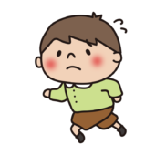 慌てて走る子供（男の子2）