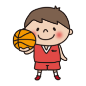 バスケットボールを持っている子供（男の子）