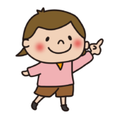 指を差す子供（女の子1）