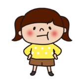 怒っている子供（女の子2）