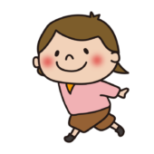 楽しそうに走る子供（女の子1）