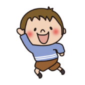 楽しそうに走る子供（男の子1）