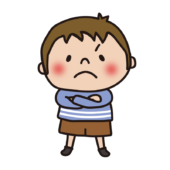 怒っている子供（男の子1）