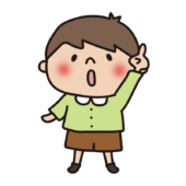 指を差す子供（男の子2）