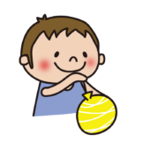 ヨーヨーで遊ぶ子供（男の子1）