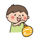 ヨーヨーで遊ぶ子供（男の子2）