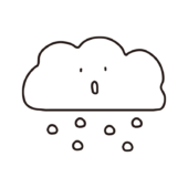 お天気記号雪雲