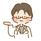 案内するゆるくて可愛い男性のお医者さん