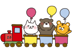 列車に乗った動物たち2