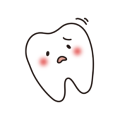 グラグラして傾いた歯