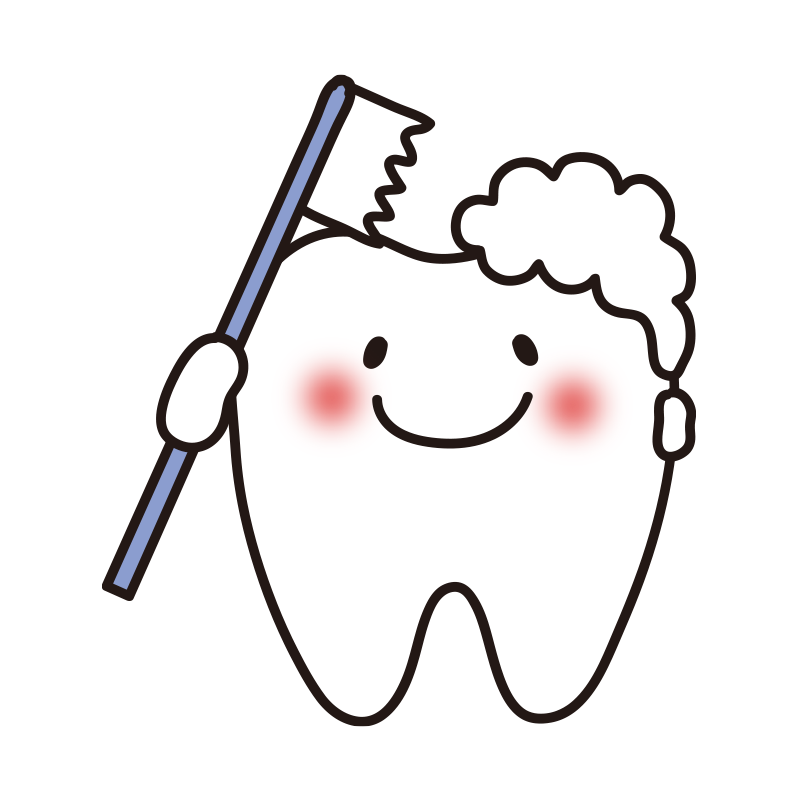 歯磨きしている歯