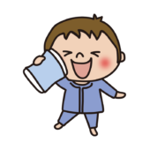 パジャマを着た子供（男の子1）