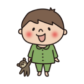パジャマを着た子供（男の子2）