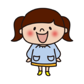 スモックを着た幼稚園児（女の子2）