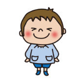 スモックを着た幼稚園児（男の子1）
