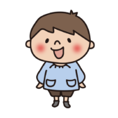 スモックを着た幼稚園児（男の子2）