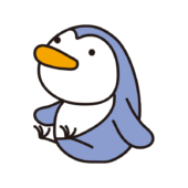 コロンとした大きなペンギンのぬいぐるみ