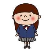 ブレザーを着た高校生の女の子2