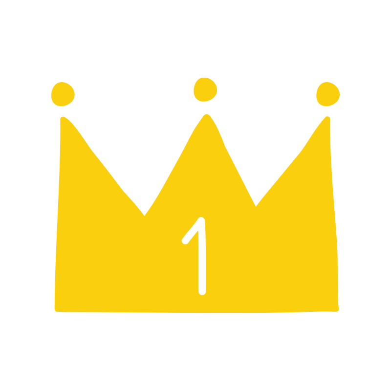 1位の金の王冠