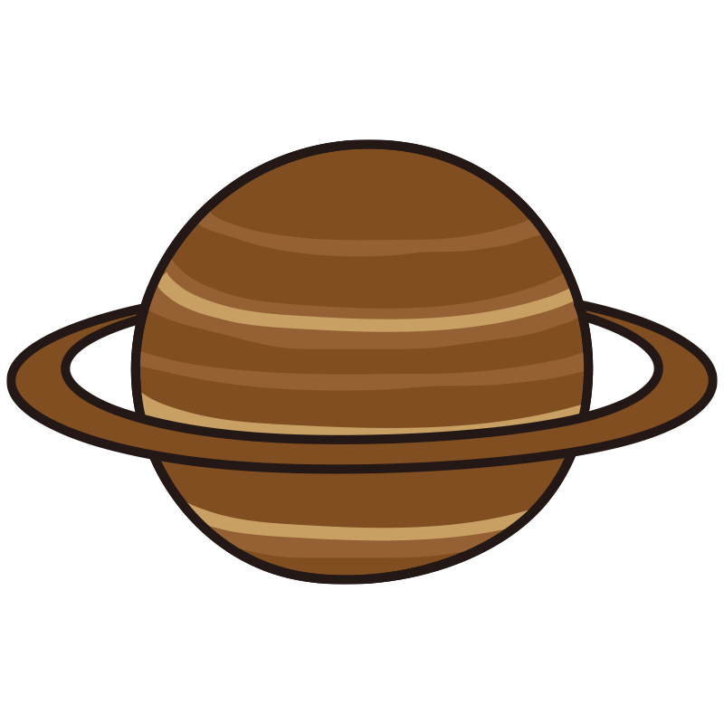 太陽系の惑星　土星
