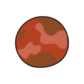 太陽系の惑星　火星