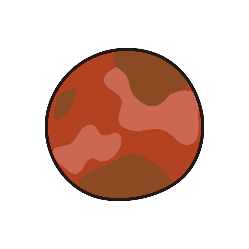 太陽系の惑星　火星