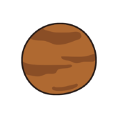 太陽系の惑星　金星