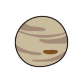 太陽系の惑星　木星