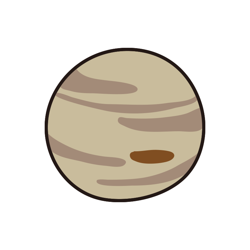 太陽系の惑星　木星