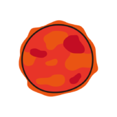 太陽系の惑星　太陽