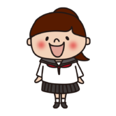 セーラー服を着た中学生の女の子2