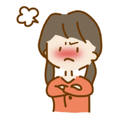 ぷんぷん怒っている二つ結びのゆるくて可愛い女の子